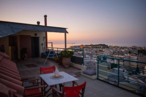 Rooftop with sea view in Central Rethymno